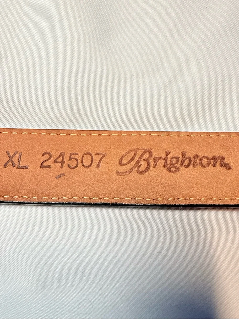 Brighton Croc-Embossed Leather Western Belt – Size XL (Style 24507)